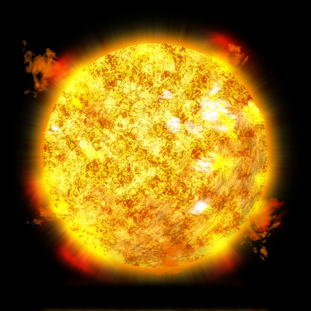 太陽フレアのイメージ画像